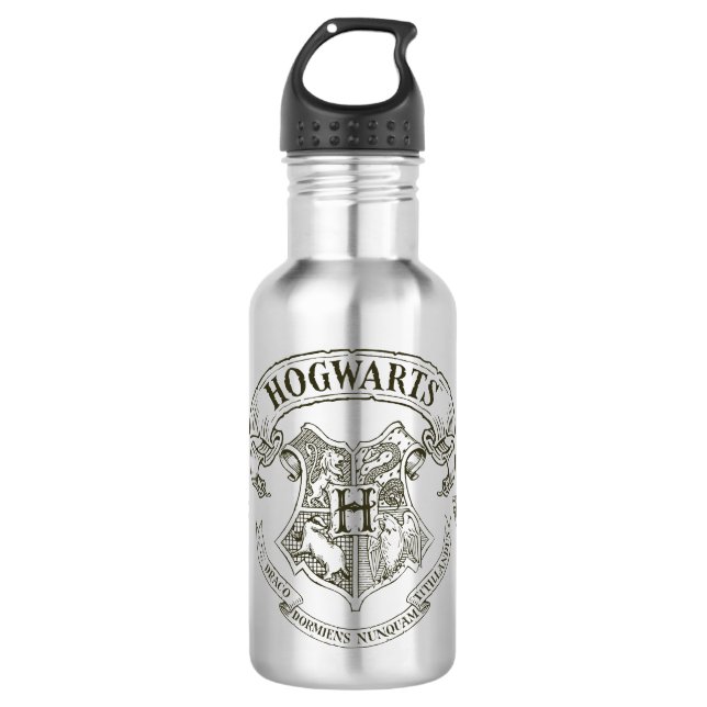Bouteille D'eau En Acier Inoxydable Harry Potter | Hogwarts Banner Crest (Devant)