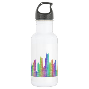 Bouteille D'eau En Acier Inoxydable Horizon de ville de Chicago