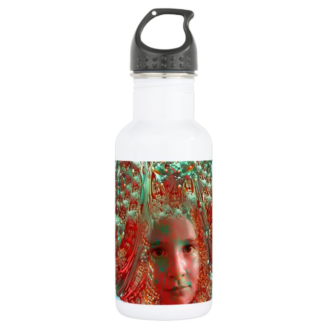 Bouteille D'eau En Acier Inoxydable Horizon Fleur (Devant)