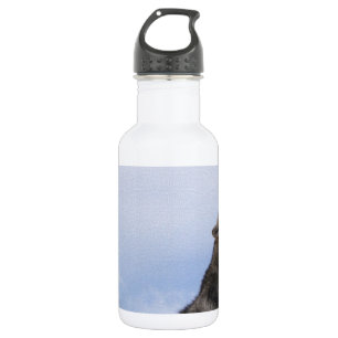 Bouteille D'eau En Acier Inoxydable Hurlement de loup
