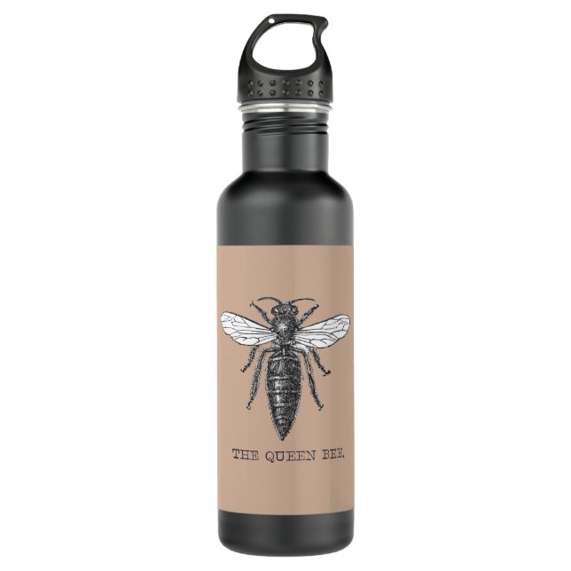 Bouteille D'eau En Acier Inoxydable Illustration d'antiquité de l'insecte de la reine  (Devant)