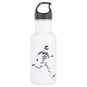 Bouteille D'eau En Acier Inoxydable Illustration du cool du coureur