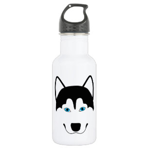 Bouteille D'eau En Acier Inoxydable Image enrouée mignonne de race de chien