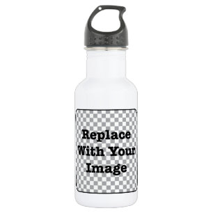 Bouteille D'eau En Acier Inoxydable Image faite sur commande - remplacez par votre
