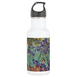 Bouteille D'eau En Acier Inoxydable Iris de Van Gogh Peinture Impressionniste
