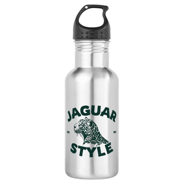 Bouteille d'eau en acier inoxydable Jaguar (Devant)