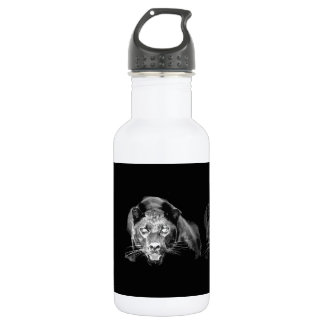Bouteille D'eau En Acier Inoxydable Jaguar noir et blanc