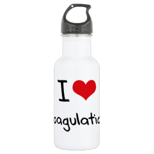 Bouteille D'eau En Acier Inoxydable J'aime la coagulation