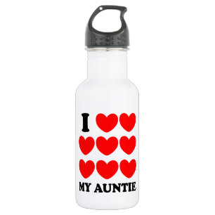 Bouteille D'eau En Acier Inoxydable J'aime ma tante