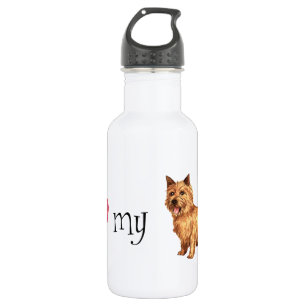 Bouteille D'eau En Acier Inoxydable J'aime mon Norwich Terrier