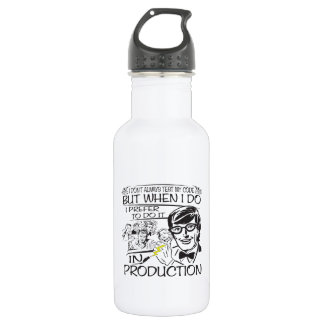 Bouteille D'eau En Acier Inoxydable Je n'examine pas toujours mon code