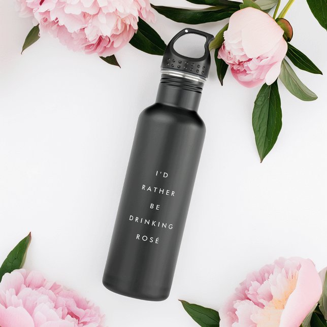 Bouteille D'eau En Acier Inoxydable Je Préférerais Boire Du Rosé (Créateur téléchargé)