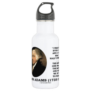 Bouteille D'eau En Acier Inoxydable John Adams a lu mes yeux ne peut pas lire assez à