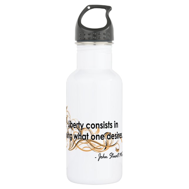Bouteille D'eau En Acier Inoxydable John Stuart Mill (Devant)