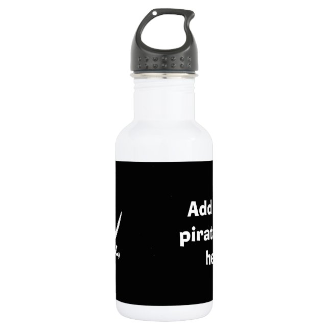 Bouteille D'eau En Acier Inoxydable Jolly roger drapeau de pirate (Devant)