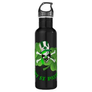 Bouteille D'eau En Acier Inoxydable Joyeux clown de St Patrick