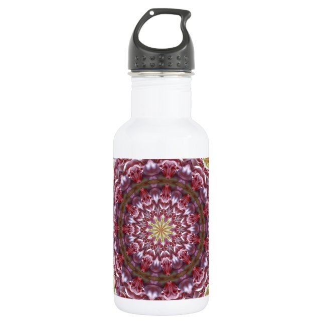 Bouteille D'eau En Acier Inoxydable Kaléidoscope de roses (Devant)