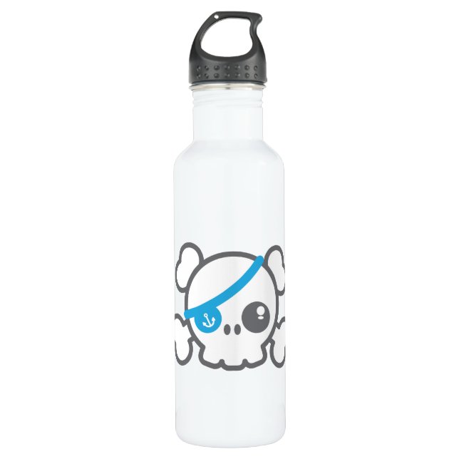Bouteille D'eau En Acier Inoxydable Kawaii Pirate Skull (Devant)
