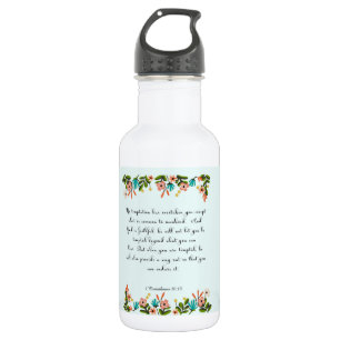 Bouteille D'eau En Acier Inoxydable La bible exprime l'art en vers - 1 10h13 de