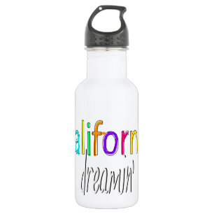 Bouteille D'eau En Acier Inoxydable La Californie Dreamin