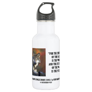Bouteille D'eau En Acier Inoxydable La force du paquet est la citation de Kipling de