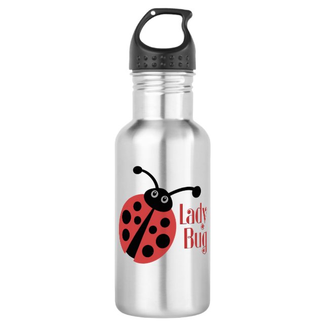 Bouteille D'eau En Acier Inoxydable Lady Bug Poster de animal (Devant)