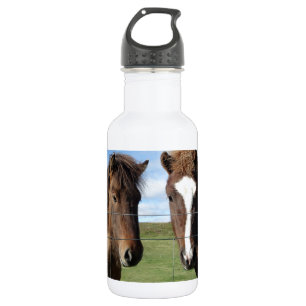Bouteille D'eau En Acier Inoxydable Le cheval islandais - un vrai ami