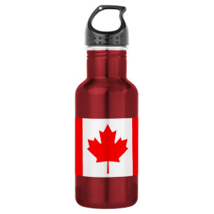 Bouteille D'eau En Acier Inoxydable Le drapeau canadien - souvenir du Canada