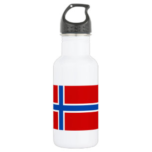 Bouteille D'eau En Acier Inoxydable Le drapeau de la Norvège