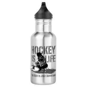 Bouteille D'eau En Acier Inoxydable Le hockey c'est la vie