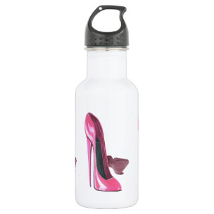 Bouteille D'eau En Acier Inoxydable Le stylet rose chausse l'art