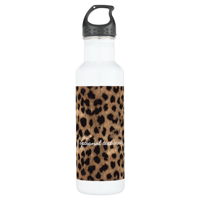 Bouteille D'eau En Acier Inoxydable Leopard Cheetah Print Glamor Girls (Devant)