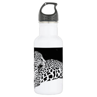 Bouteille D'eau En Acier Inoxydable Léopard noir et blanc