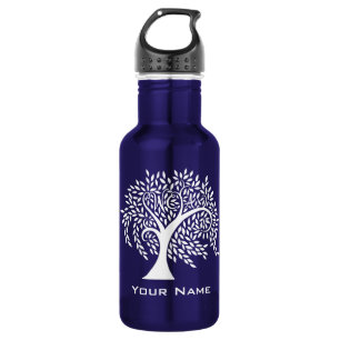 Bouteille D'eau En Acier Inoxydable Logo effilé d'arbre d'académie de Willow Creek