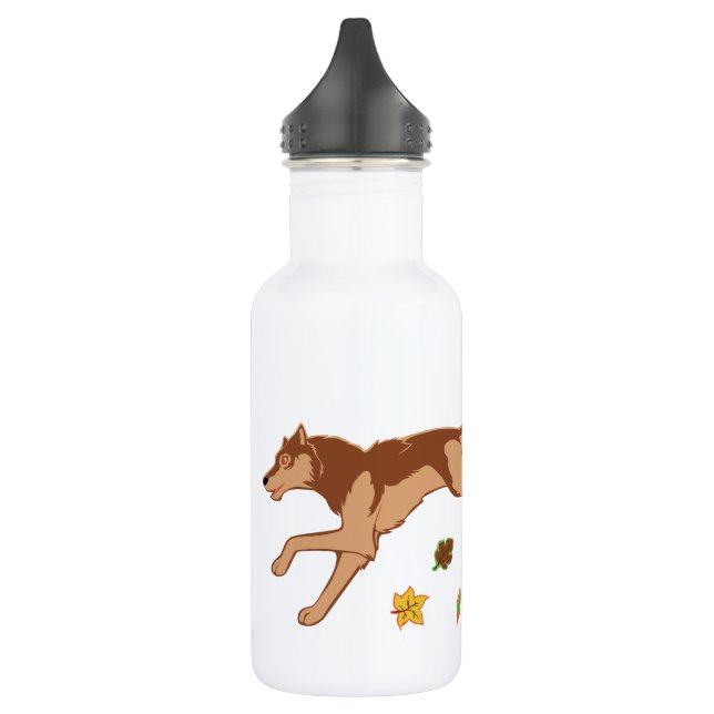 Bouteille D'eau En Acier Inoxydable Loup d'automne (Gauche)
