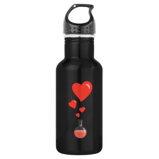 Bouteille D'eau En Acier Inoxydable Love Chimie Flacon de Coeurs