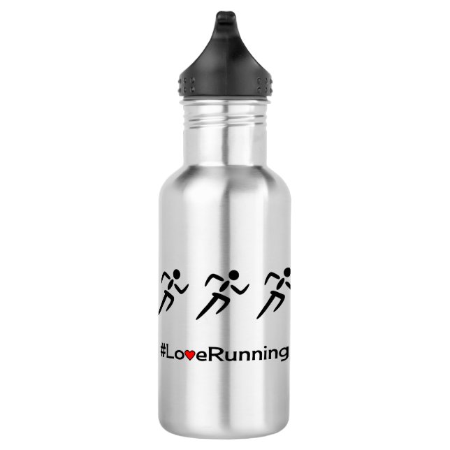 Bouteille D'eau En Acier Inoxydable Love Runner slogan runners (Droite)