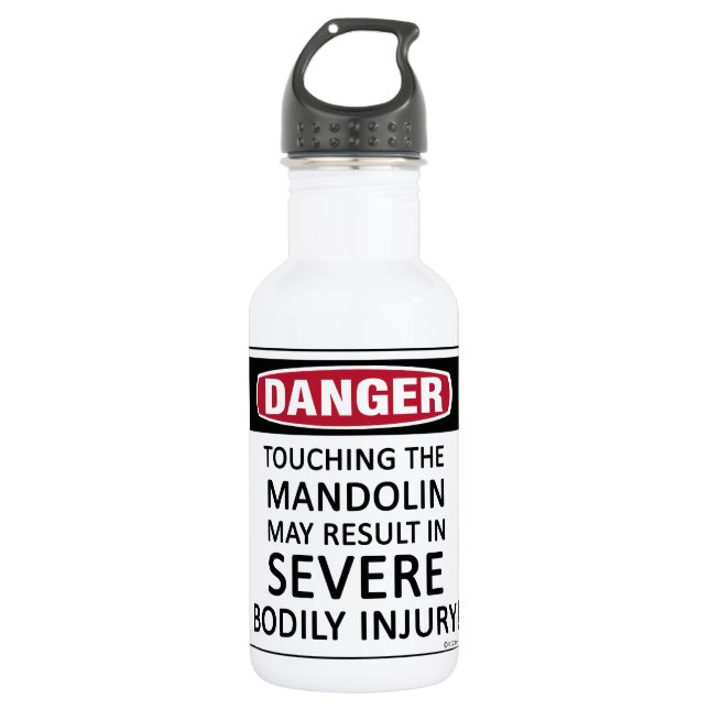 Bouteille D'eau En Acier Inoxydable Mandolin Danger (Devant)
