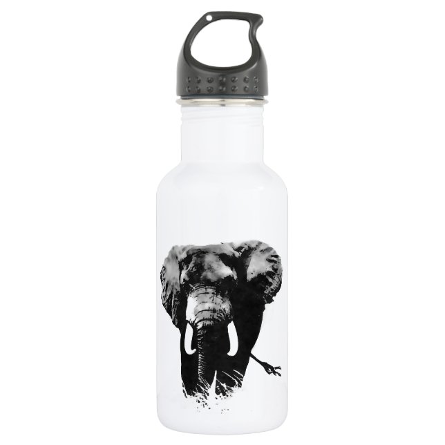 Bouteille D'eau En Acier Inoxydable Marcher Eléphant (Devant)