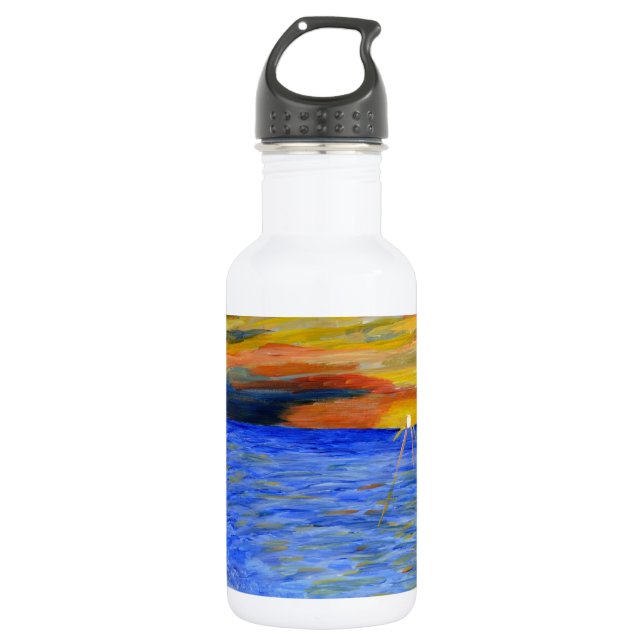 Bouteille D'eau En Acier Inoxydable Miracle du coucher du soleil (Devant)