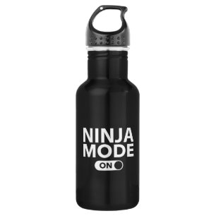 Bouteille D'eau En Acier Inoxydable Mode de Ninja dessus