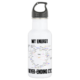 Bouteille D'eau En Acier Inoxydable Mon énergie un cycle interminable (cycle de Krebs