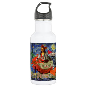 Bouteille D'eau En Acier Inoxydable Mona Lisa Fun Zodiaque Fantaisiste 