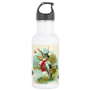 BOUTEILLE D'EAU EN ACIER INOXYDABLE MONOGRAM DE LA PÊCHE M. PELICAN