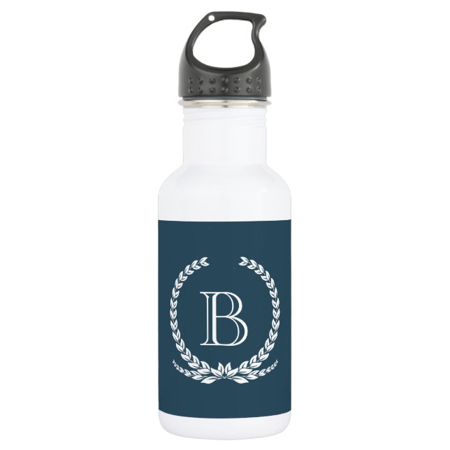 Bouteille D'eau En Acier Inoxydable Monogram design (Devant)