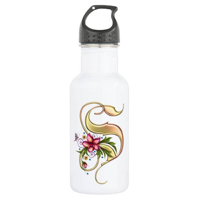 Bouteille D'eau En Acier Inoxydable Monogramme S 32 oz PBA GRATUIT (Devant)