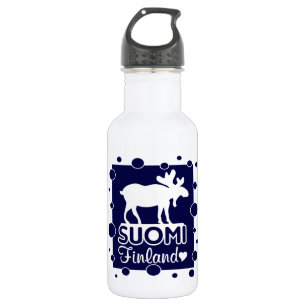 Bouteille D'eau En Acier Inoxydable Moose de Finlande