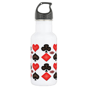 Bouteille D'eau En Acier Inoxydable Motif 16oz de 4 d'as cartes de jeu