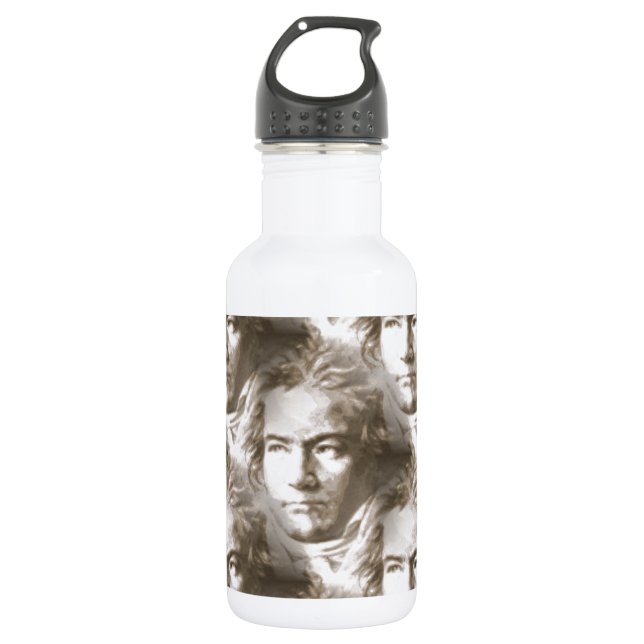 Bouteille D'eau En Acier Inoxydable Motif de portrait Beethoven (Devant)