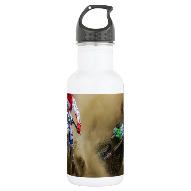 Bouteille D'eau En Acier Inoxydable Motocross (Devant)